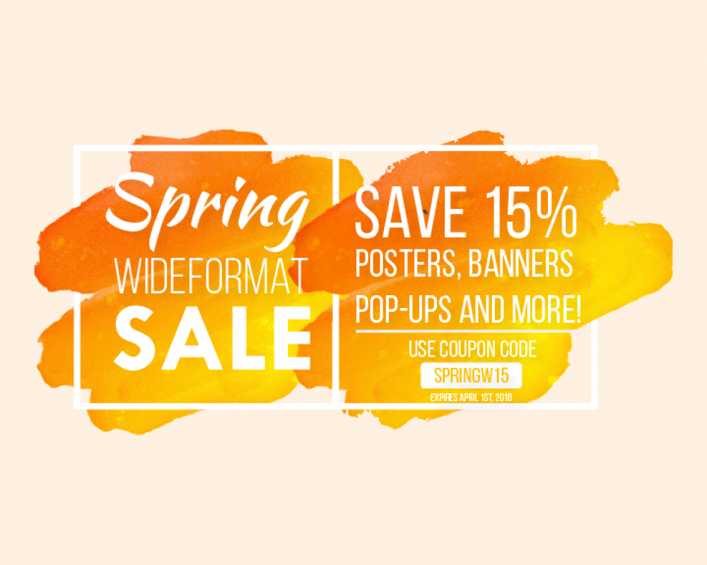 Wide Format Signs and Banner Sale - Online Printing