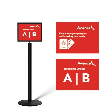 Avianca - Boarding Gate Signage