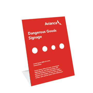 Avianca - Dangerous Goods Siganage