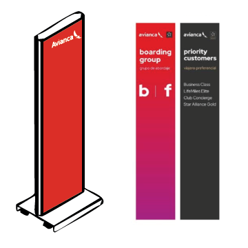 Avianca - Totems for Priority