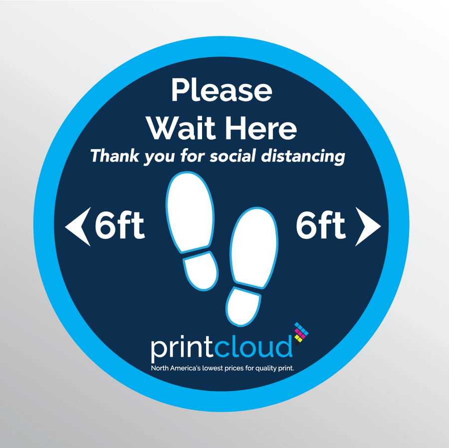 Removable Floor Vinyl Graphics [ Covid-19 ]