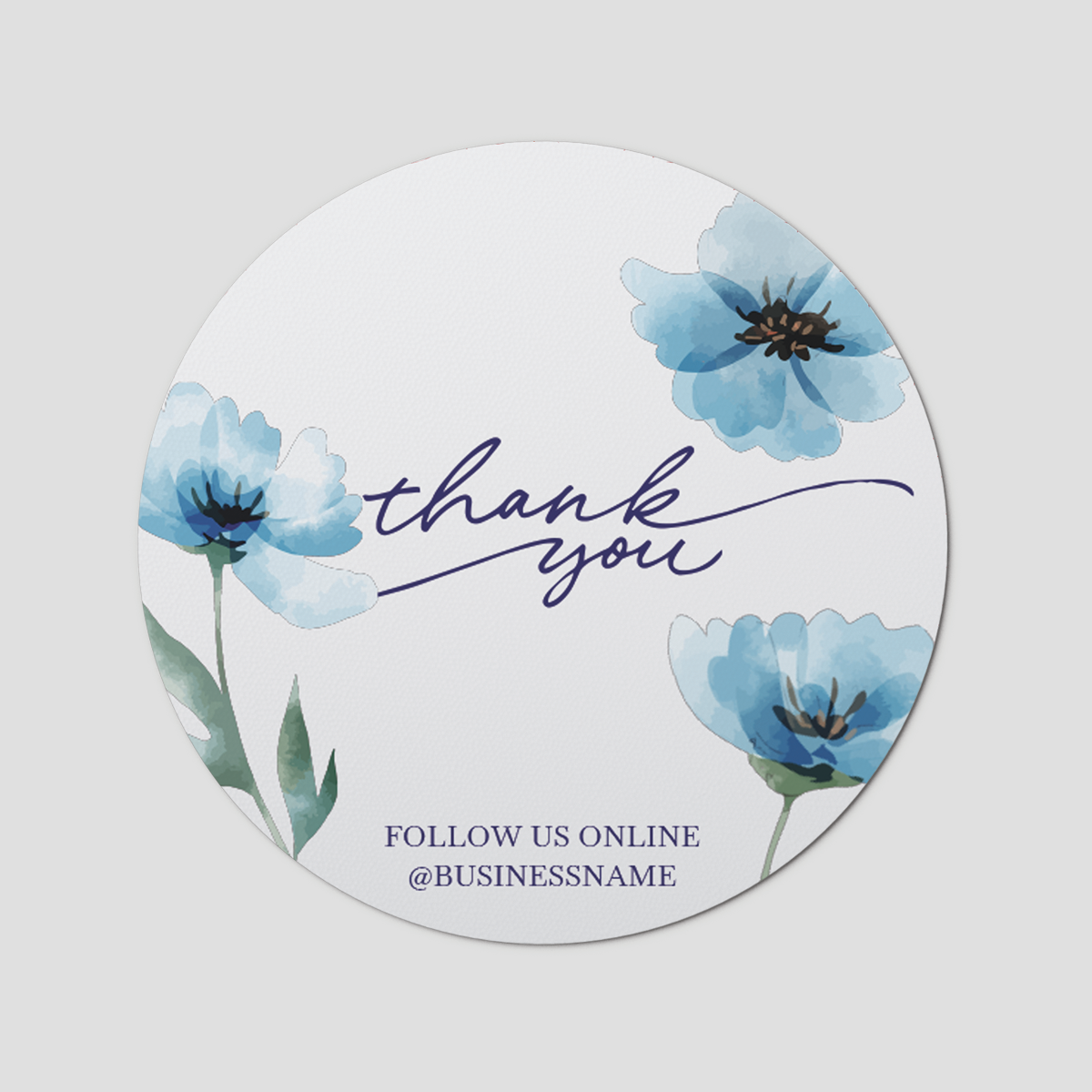 Floral 1 Circle Sticker Sheet