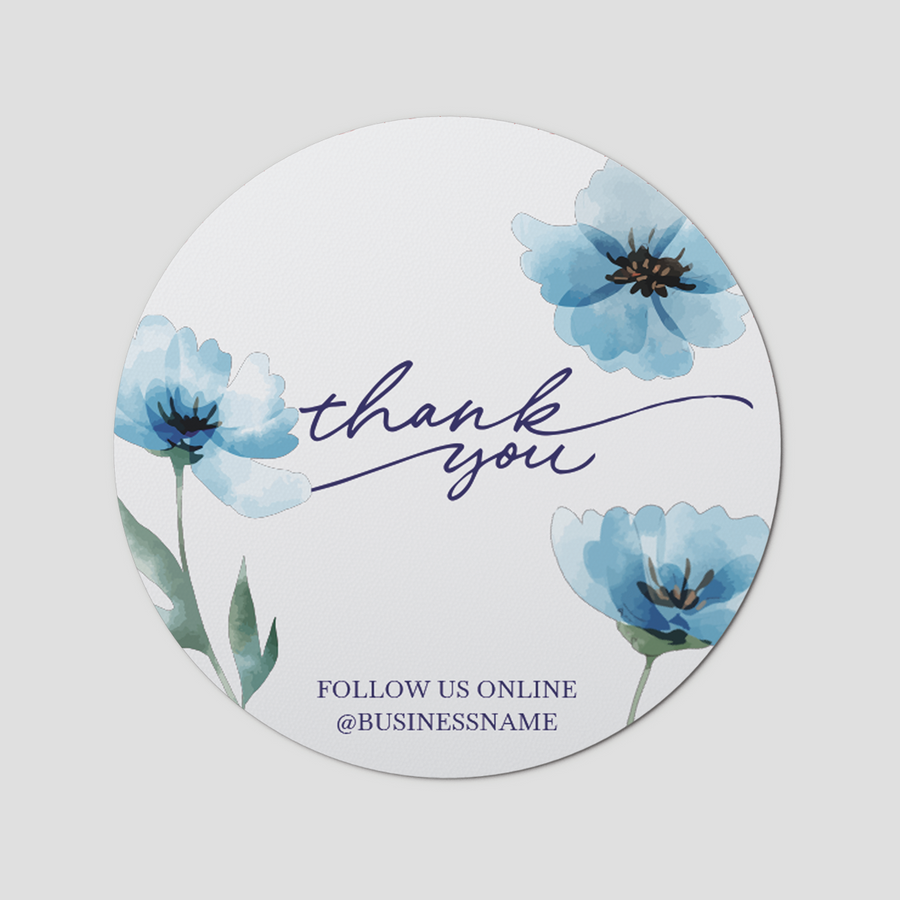 Floral 1 Circle Sticker Sheet