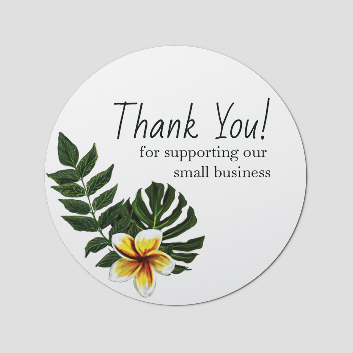Floral 10 Circle Sticker Sheet