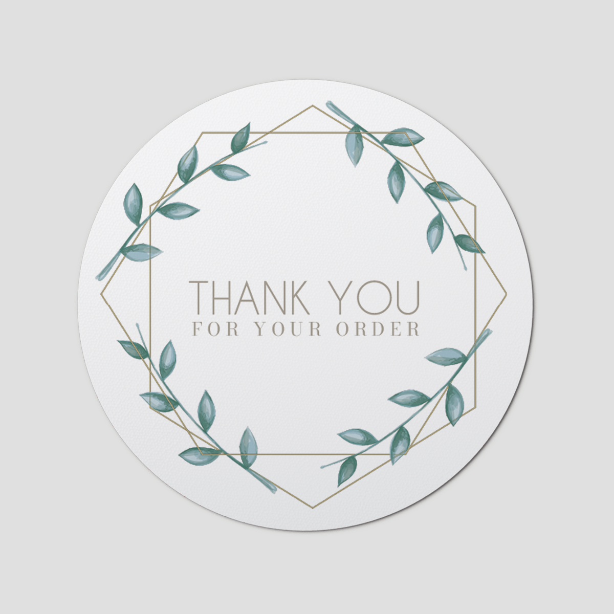 Floral 12 Circle Sticker Sheet