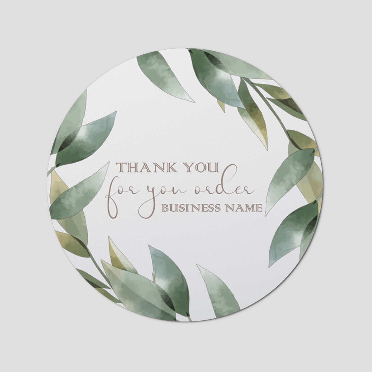 Floral 13 Circle Sticker Sheet