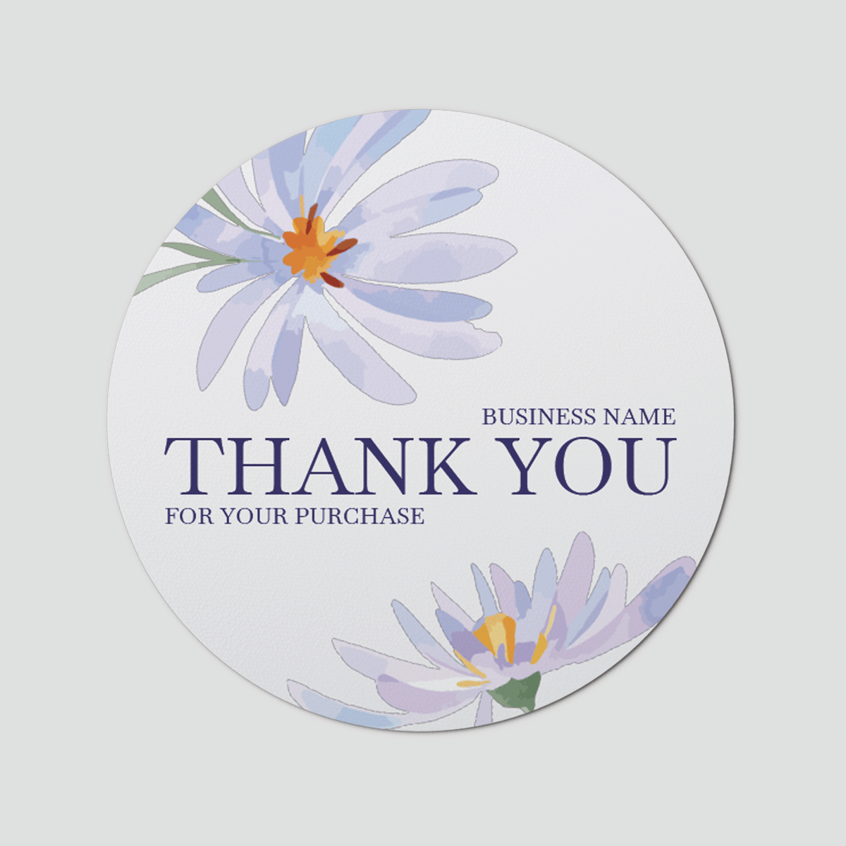 Floral 7 Circle Sticker Sheet