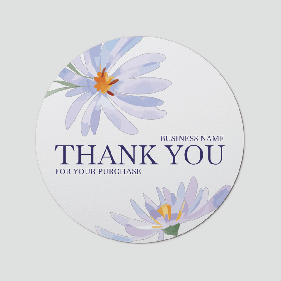 Floral 7 Circle Sticker Sheet