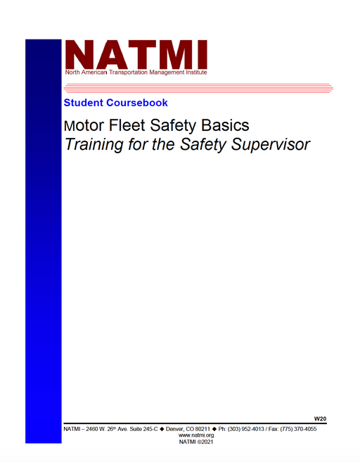 NATMI - Motor Fleet Safety Basics Student Handbook