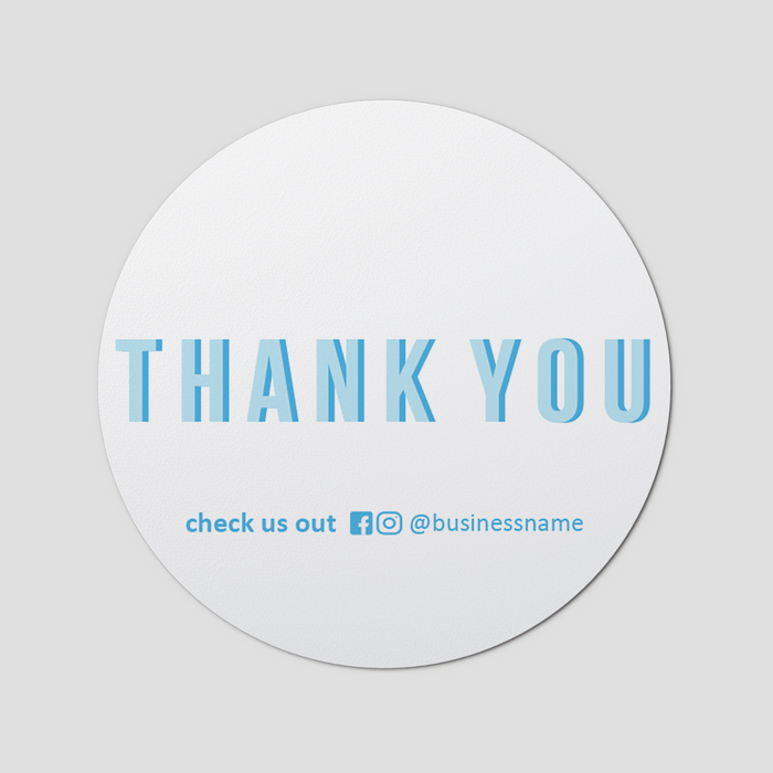 Simple 2 Circle Sticker Sheet — Printcloud Inc