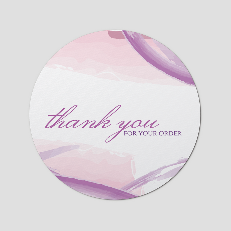 Watercolour 6 Circle Sticker Sheet