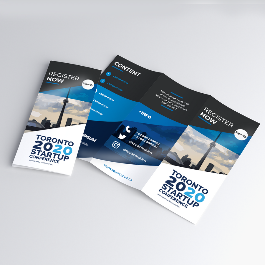 Premium Folded Brochure Printing