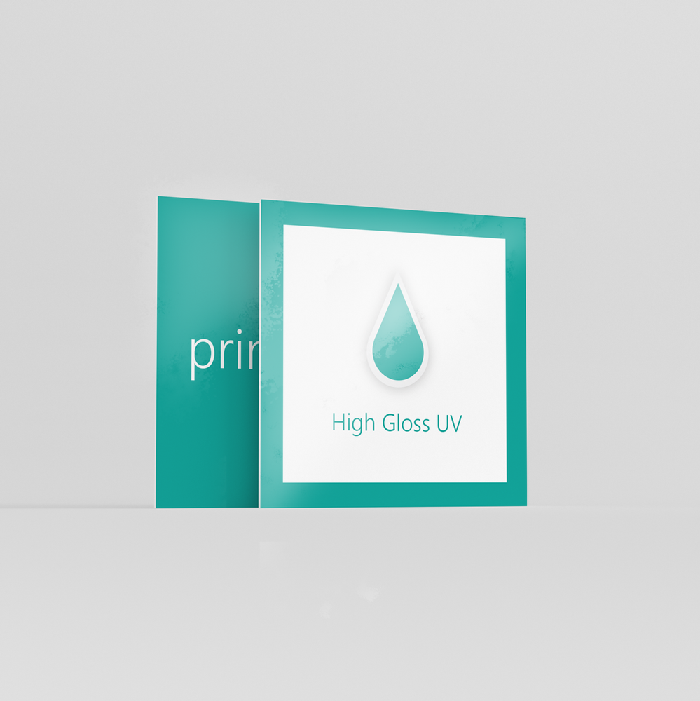 High Gloss Square Business Cards