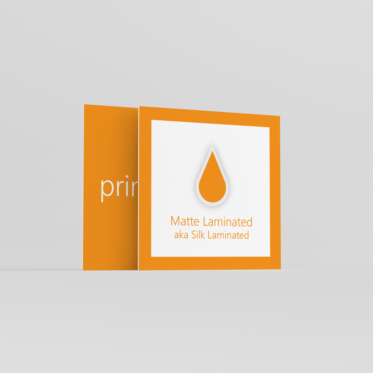 Matte Laminated Square Business Cards