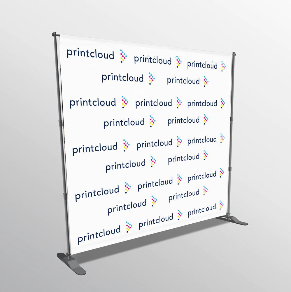 Custom Printed Backdrop Brandwall & Media Banner with Stand